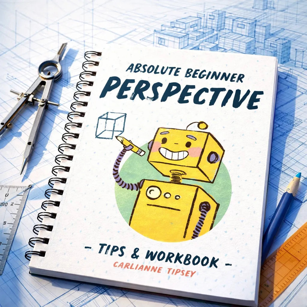 When learning perspective feels confusing and overwhelming, this book is here to guide you.